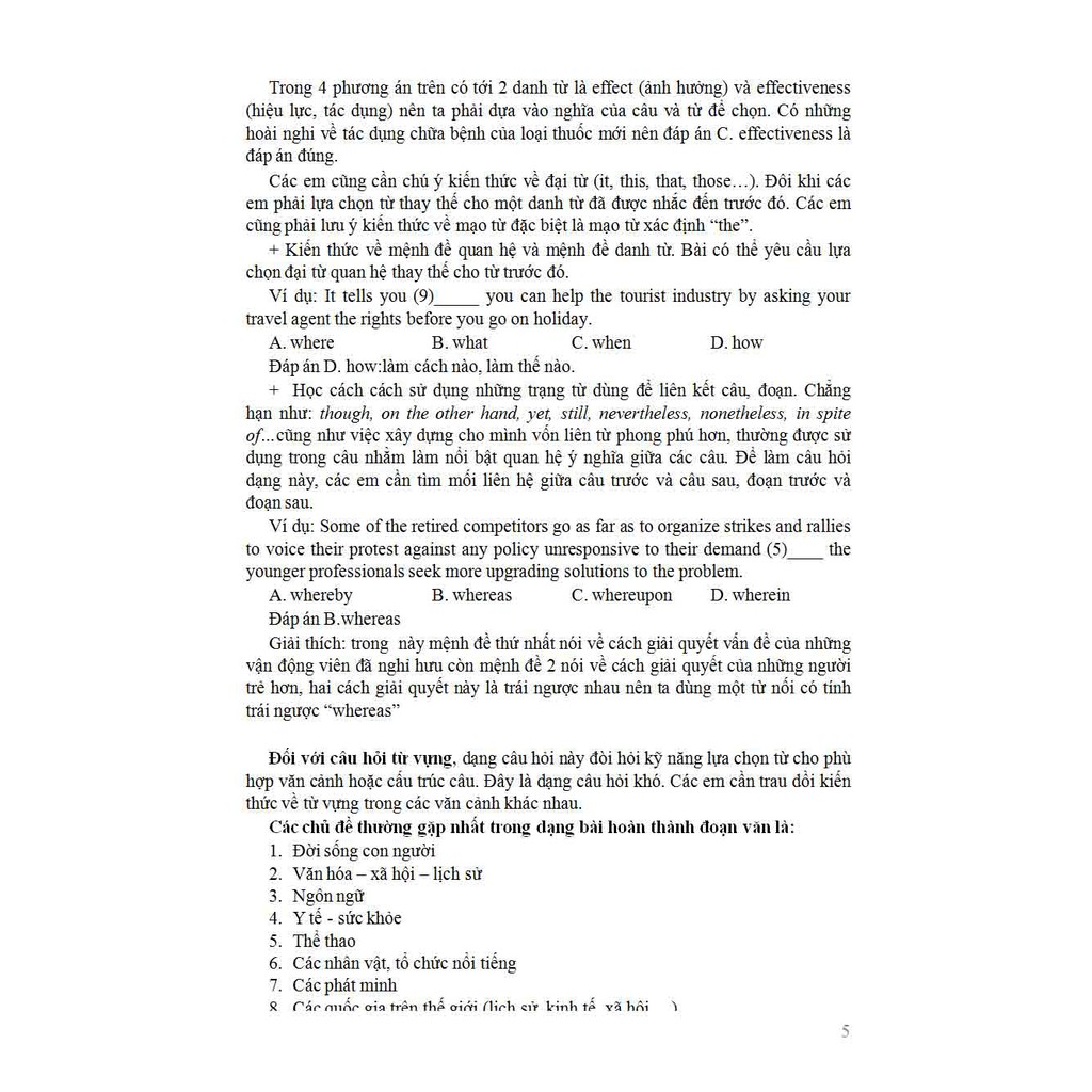 Sách - Rèn Luyện Kỹ Năng Hoàn Thành Đoạn Văn Môn Tiếng Anh Có Giải Chi Tiết - Vũ Thị Mai Phương - KV
