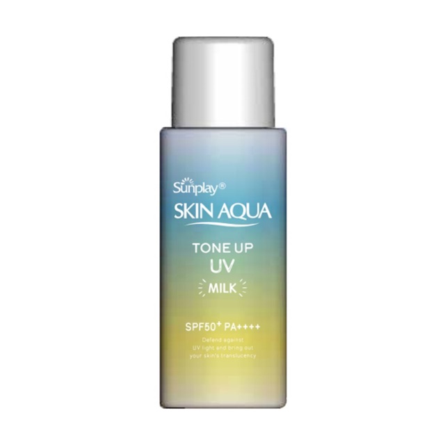 Kem chống nắng Sunplay Skin Aqua Tone Up UV Milk hiệu chỉnh sắc da (màu xanh)
