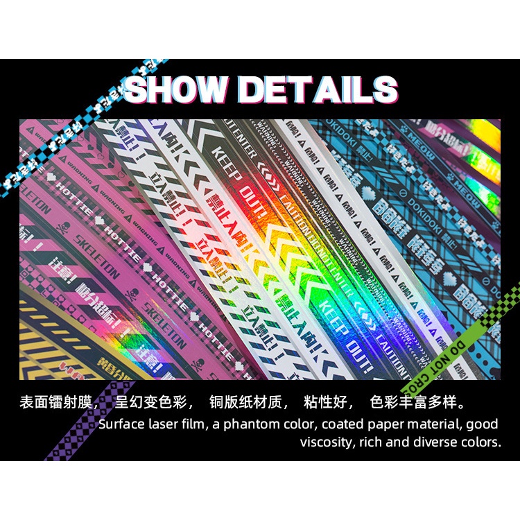 Goo Miếng Dán logo Màu gradient diy 6 Phong Cách
