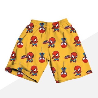 Quần short người nhện vàng,quần short unisex