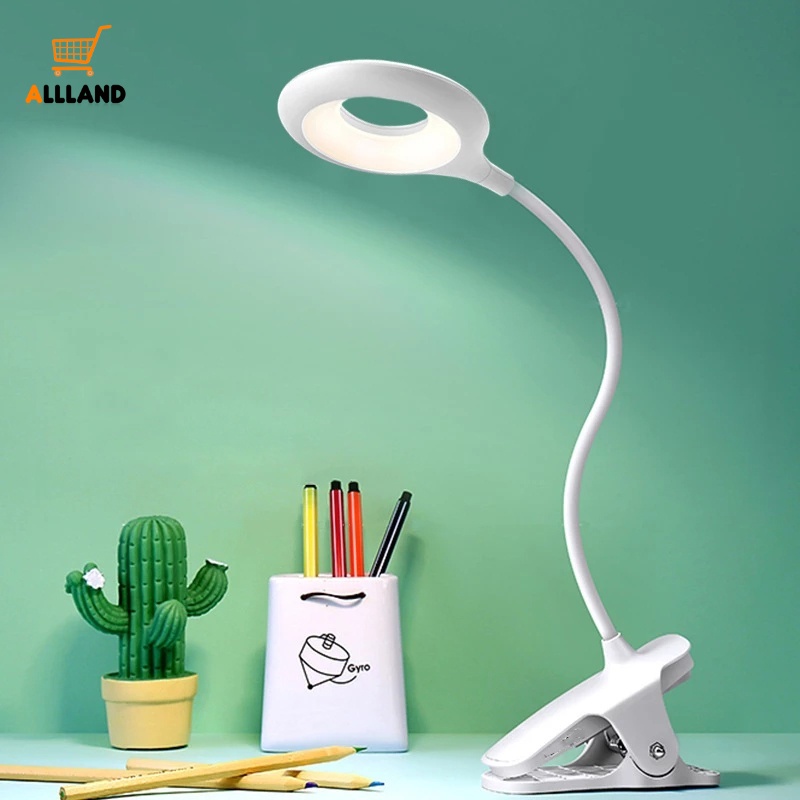 1 Đèn LED Đọc Sách Dạng Kẹp Linh Hoạt Có Thể Uốn Cong Bảo Vệ Mắt