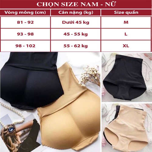 Quần Độn Mông - Nâng Mông - Quần Gen Nịt Bụng Cạp Cao Thon Gọn Mặc Đồ Body