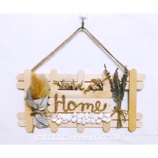 Bảng treo hoa khô home handmade decor phong cách vintage