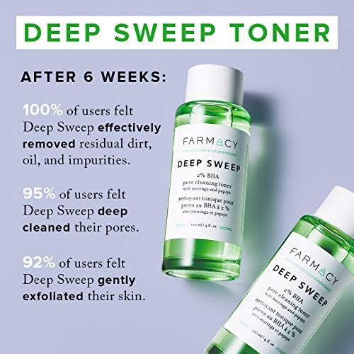 FARMACY  Toner làm sạch sâu  Deep Sweep 2% BHA Pore Cleaning Toner with Moringa + Papaya