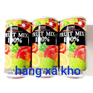nước ép trái cây 100% tự nhiên cainz, nhật bản lon 190gr, hsd:12.2020