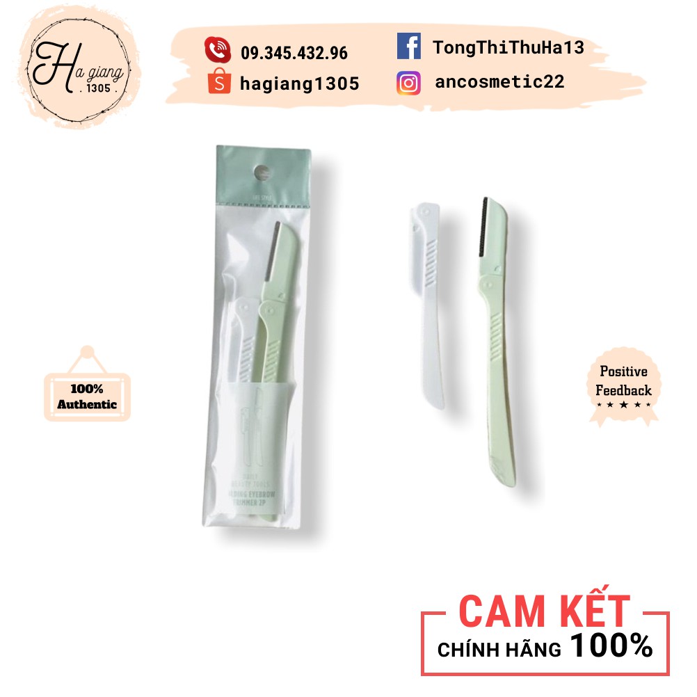 Dao cạo lông mày The Face Shop Eyebrow Trimmer (Set 2 cây)