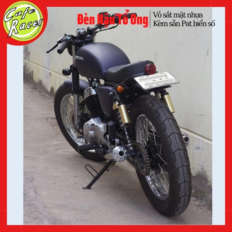 Đèn hậu xe máy CAFE RACER cụm đèn đuôi tô ong kèm sẵn pad gắn biển giá rẻ dùng độ xe Win honda67