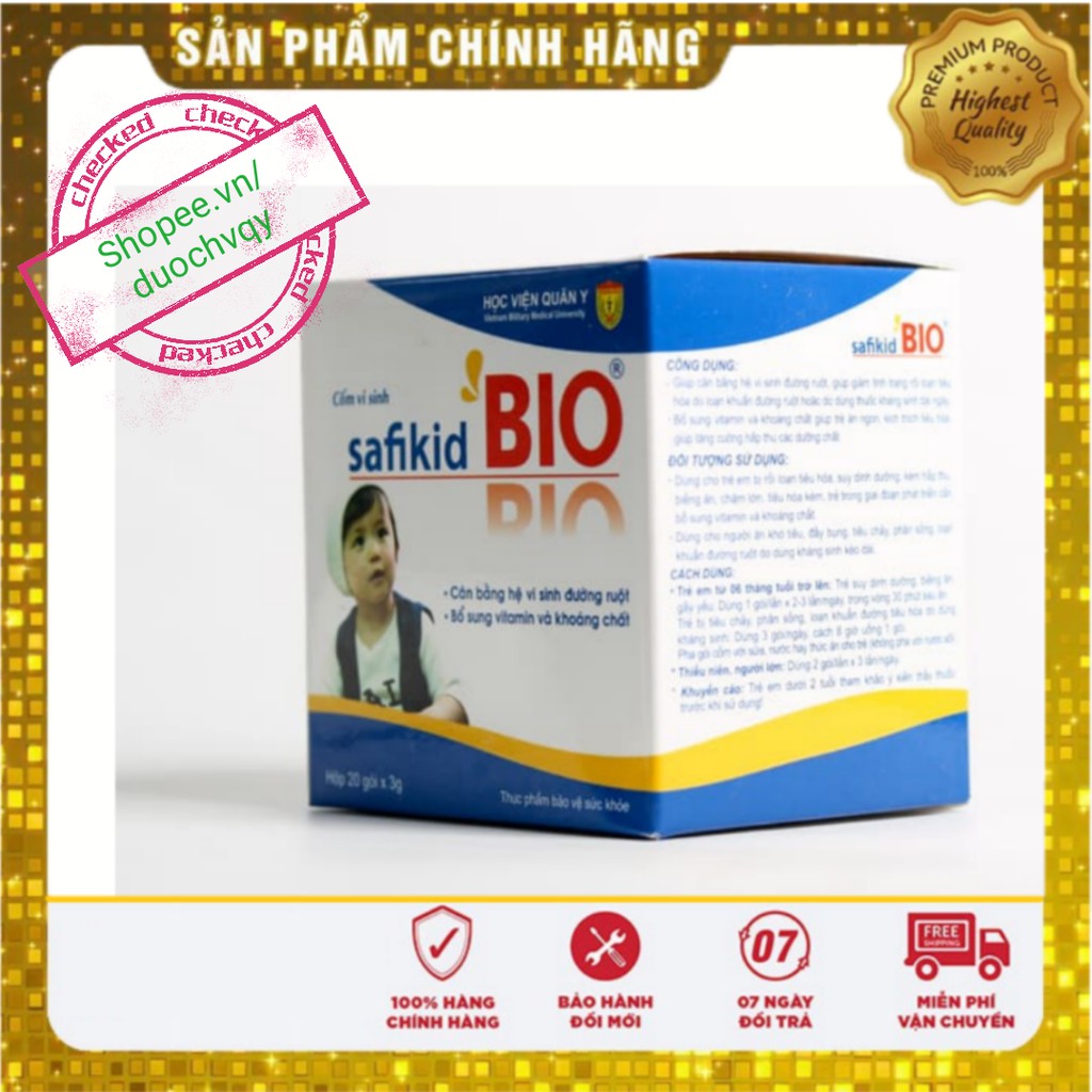 Cốm vi sinh Safikid bio Học viện quân y