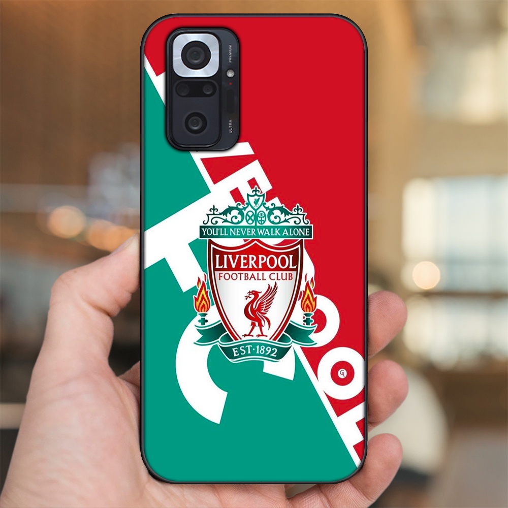 Ốp lưng Xiaomi Redmi Note 10 Pro viền đen in hình Liverpool FC
