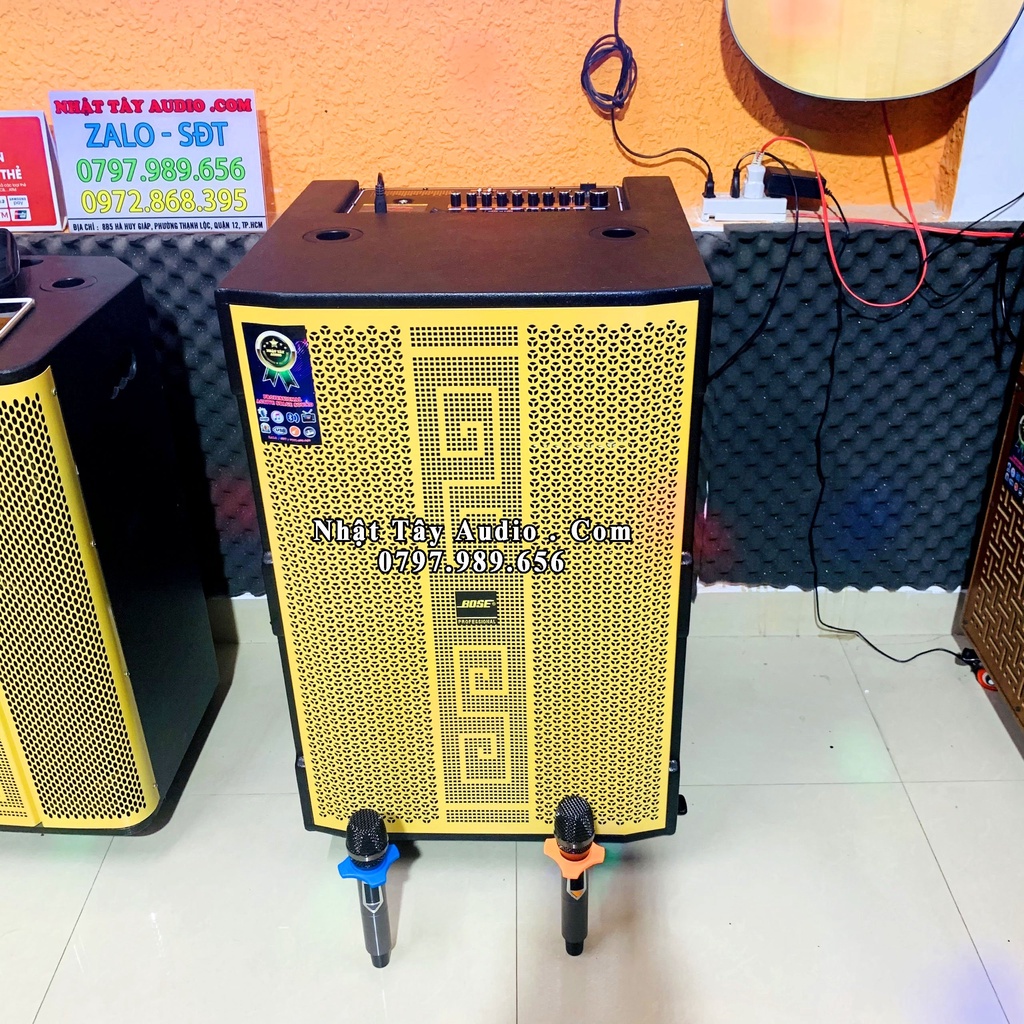 Loa kéo di động công suất lớn bass 5 tấc cao cấp, NT 9899 - Loa karaoke hát hay giá rẻ bass 50 mới nhất