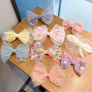 Kẹp tóc đính nơ thời trang Hàn Quốc đáng yêu cho bé gái