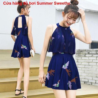 Áo tắm tách đôi Cha mẹ-con Mặc Đồ bơi che kín đáo cho mẹ và con gái Gia đình mới Ba cô Váy thời trang  ཾ '