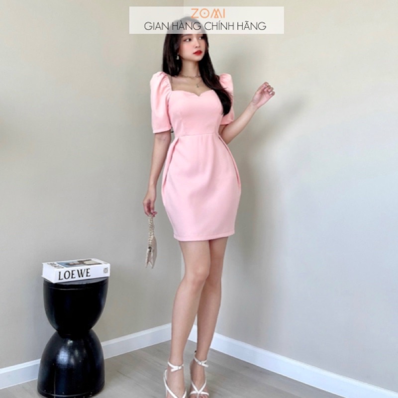 Đầm ôm body dáng búp măng phá cách thiết kế ZOMI I019