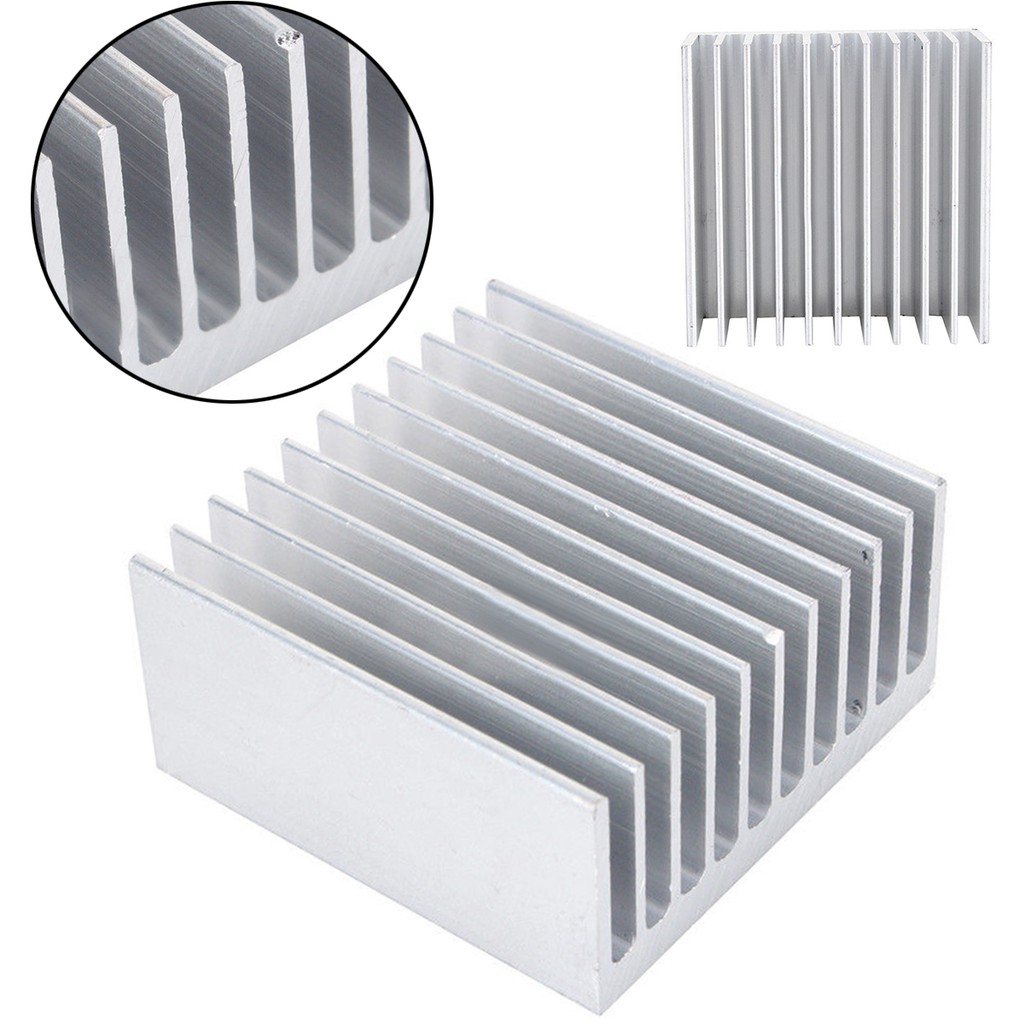 1 Bộ Tản Nhiệt 11 Răng Màu Trắng Bằng Nhôm Kích Thước 40mm * 40mm * 20mm