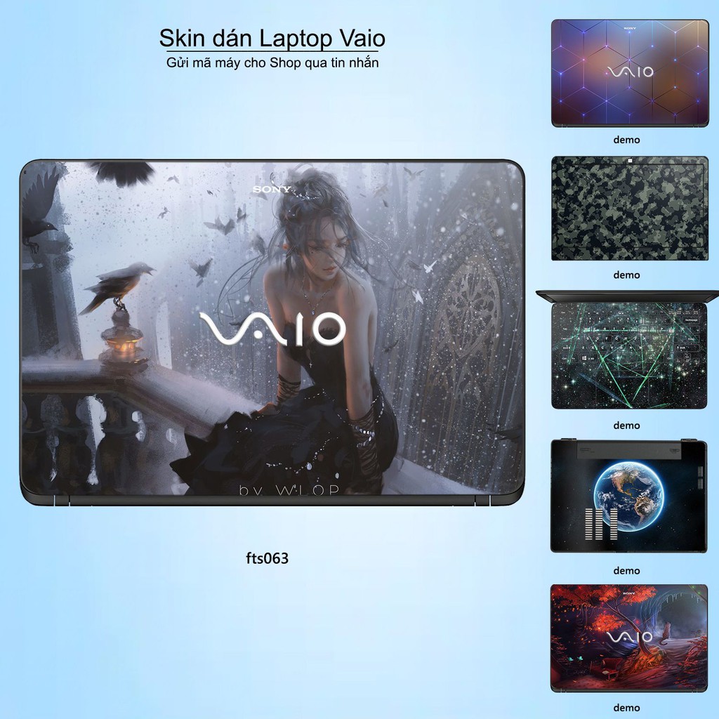 Skin dán Laptop Sony Vaio in hình Fantasy _nhiều mẫu 7 (inbox mã máy cho Shop)