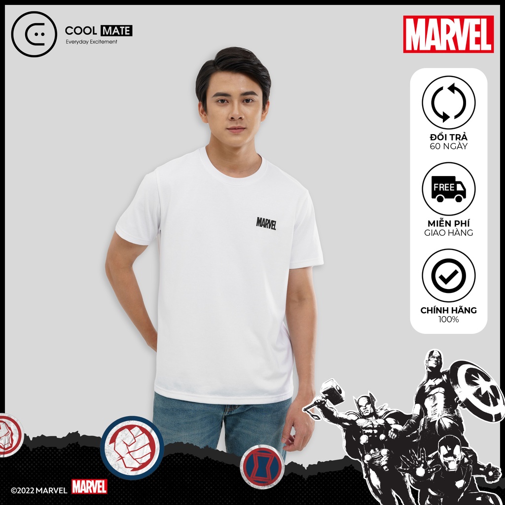 Áo thun Marvel thêu Basics - thương hiệu Coolmate