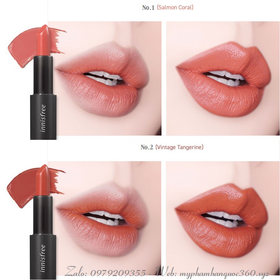 [SALE LỖ] Son Thỏi Lì Innisfree Real Fit Lipstick 3.1 g