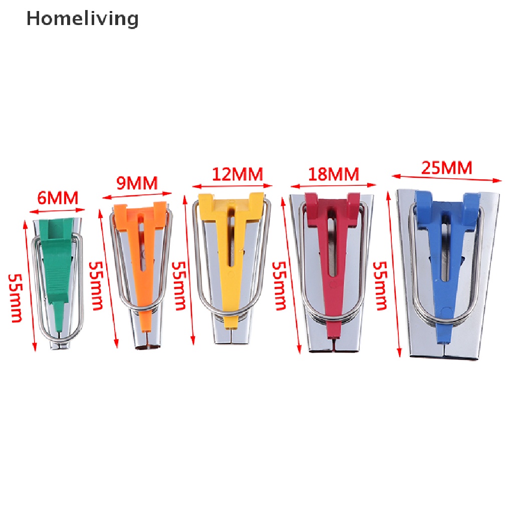 Kẹp Vải 5 Kích Cỡ 6mm 9mm 12mm 18mm 25mm