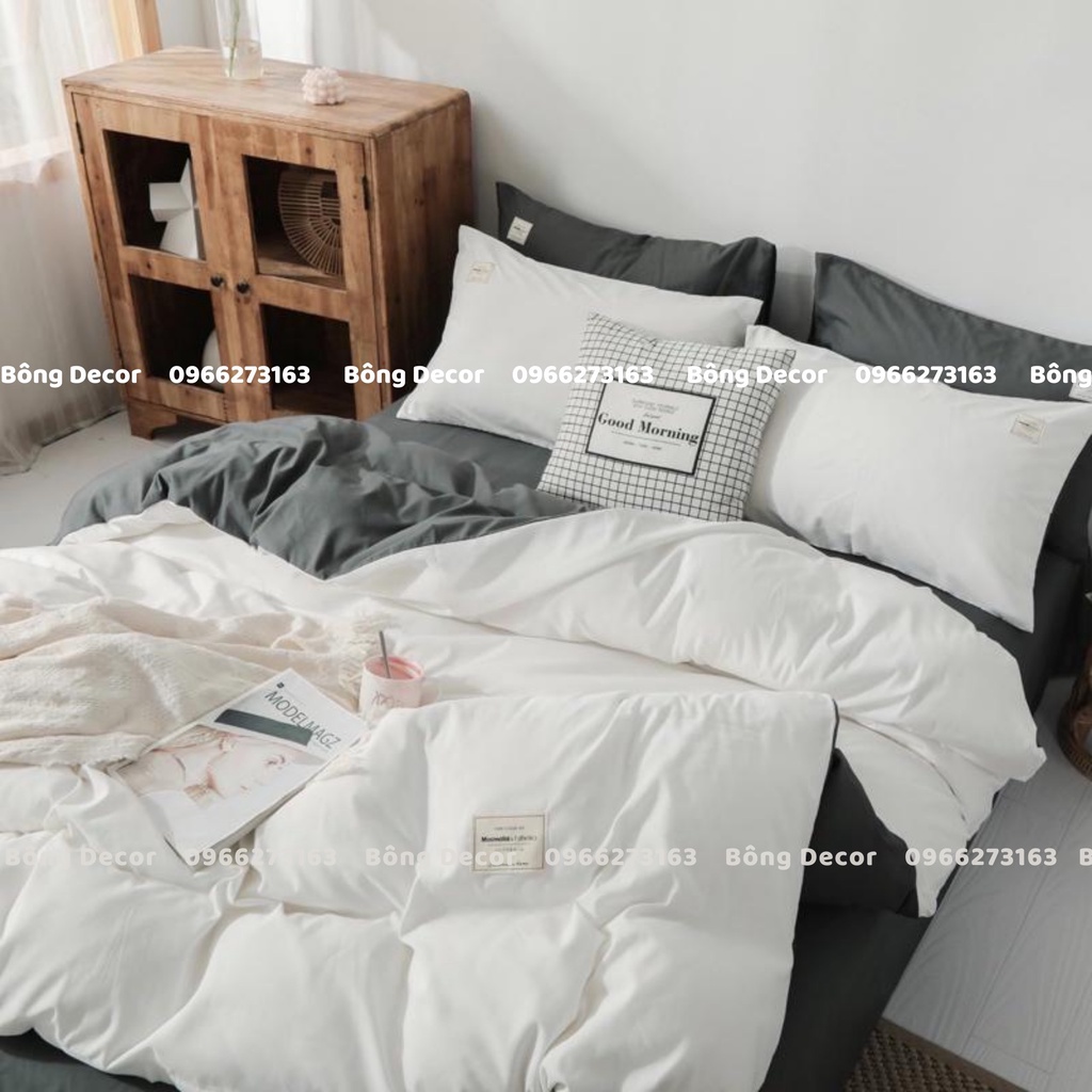 Bộ Chăn Ga Gối Cotton Tici Chăn Chần Bông HIN BEDDING Cao Cấp Vải Mềm Mịn Bo Chun Mọi Kích Thước