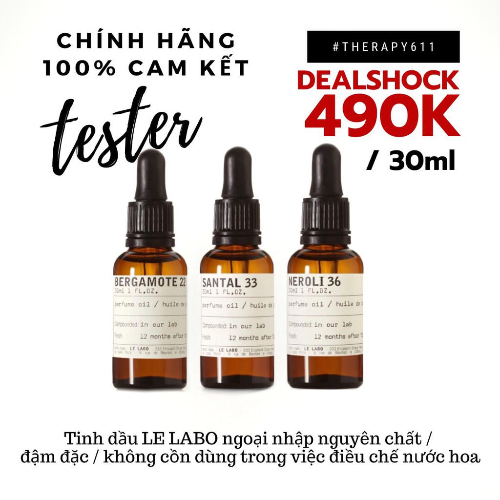 [Lưu hương 16 tiếng] Tinh dầu nước hoa nam nữ 𝗟𝗘 𝗟𝗔𝗕𝗢 bỏ túi mẫu thử 10ml hàng cao cấp thơm lâu 1 - 2 ngày