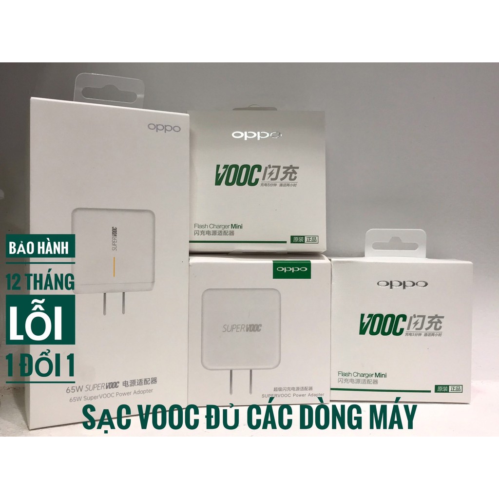 ( Đủ Các Dòng Máy OPPO ) Sạc Nhanh Oppo Vooc , Super Vooc  Hàng chính hãng