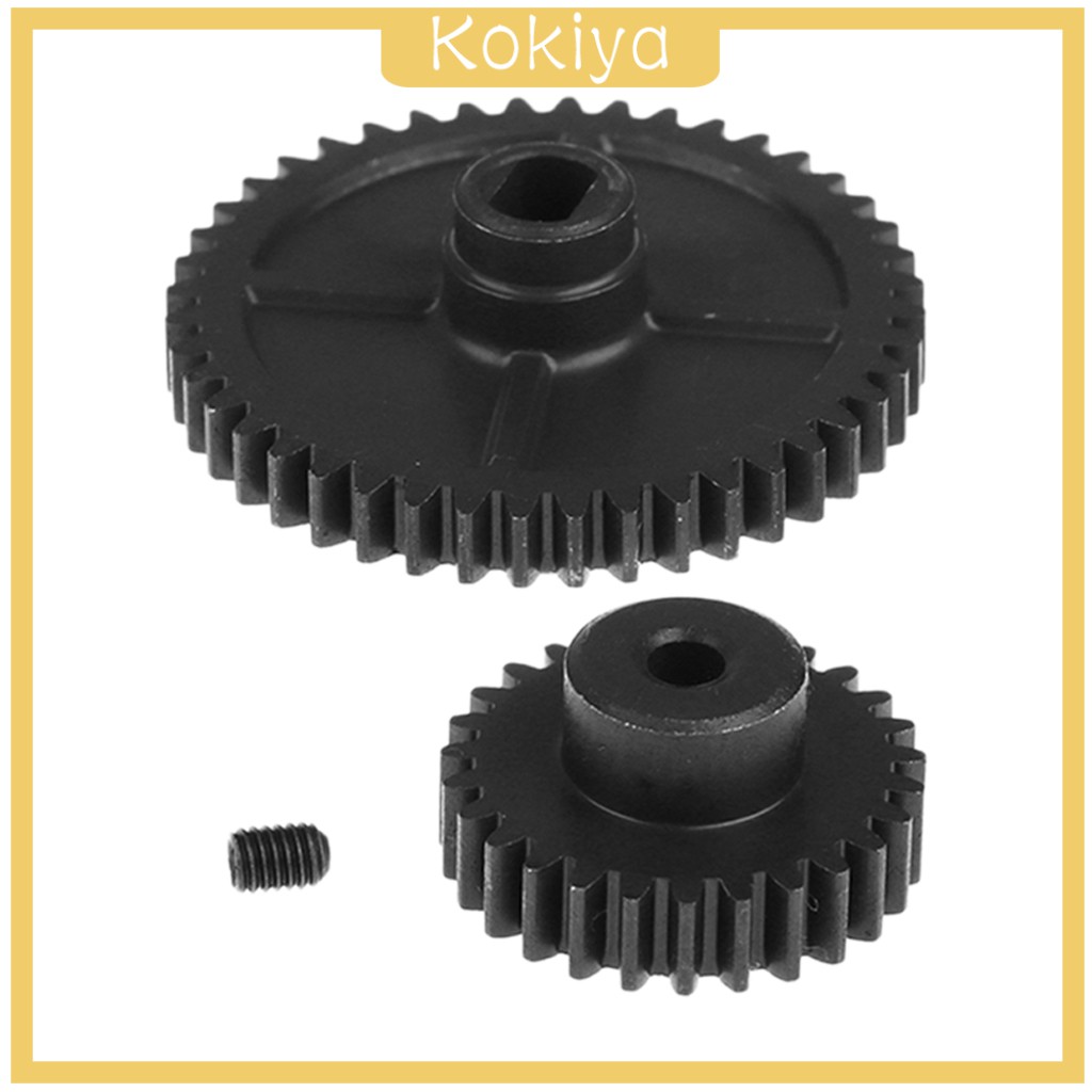 Bánh Răng Hộp Số Cho Xe Điều Khiển Từ Xa WLtoys 1 / 14 144001 Xe Hơi Điều Khiển Từ Xa Màu Đen 44T + 27T
