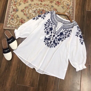 ÁO BABYDOLL THÊU THỔ CẨM A4040