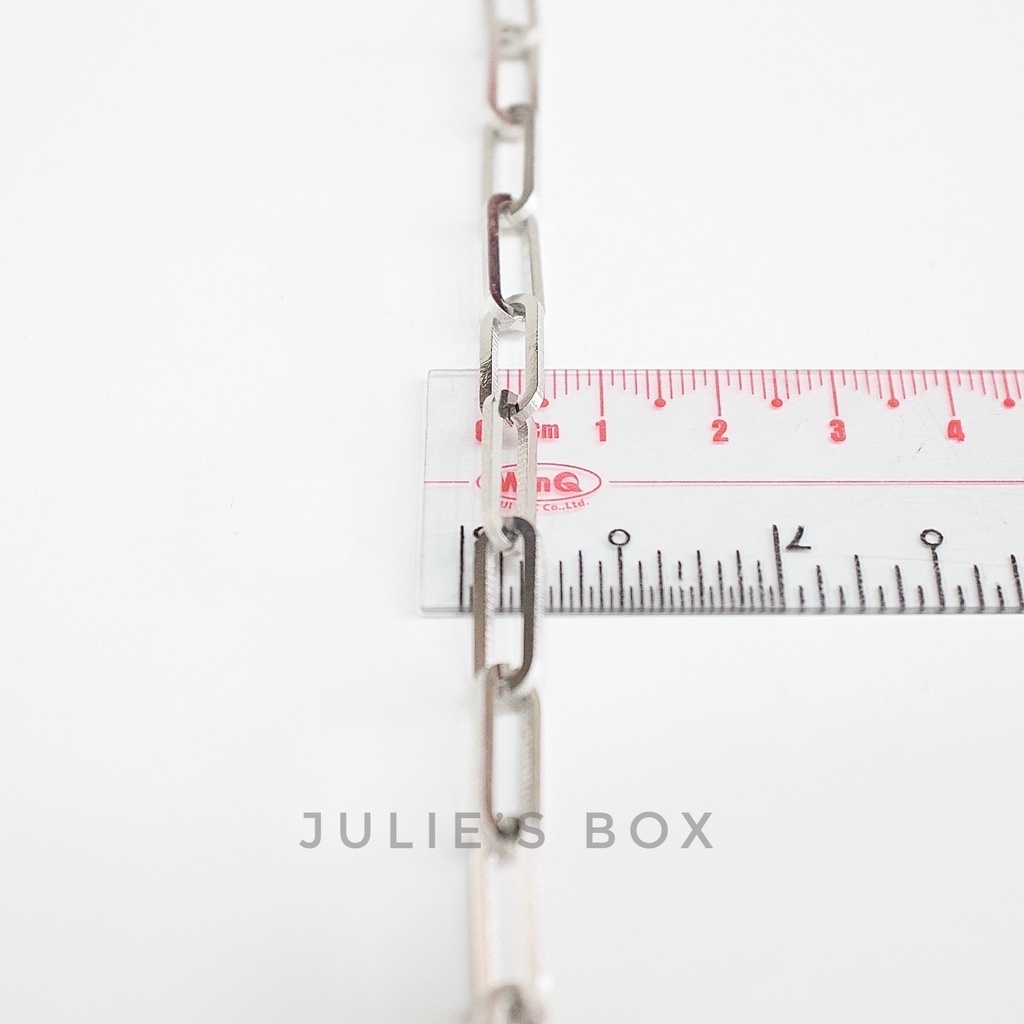 Vòng Tay Dây Xích Basic Titan Unisex Không Đen Không Gỉ Không Phai Màu Không Ngứa Bền julies box 66 Bracelet