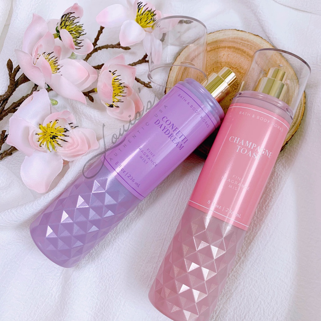 Body mist mùi HOT - INTO THE NIGHT A THOUSAND WISHES FAIRYTALE GINGHAM / Xịt thơm Bath & Body Works Mỹ