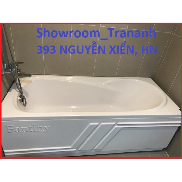 BỒN TẮM NHỰA FANTINY 1.5M MBL150S/ MBR150S, BỒN TĂM NẰM CHÂN INOX, CÓ YẾM.