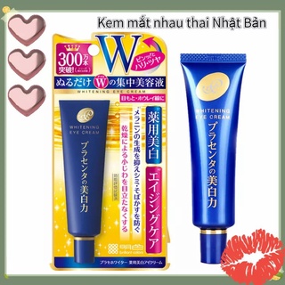 [ƯU ĐÃI SỐC]  🍀kem dưỡng mắt Meishoku Placenta Medicated Whitening Eye Cream 30g Nhật Bản