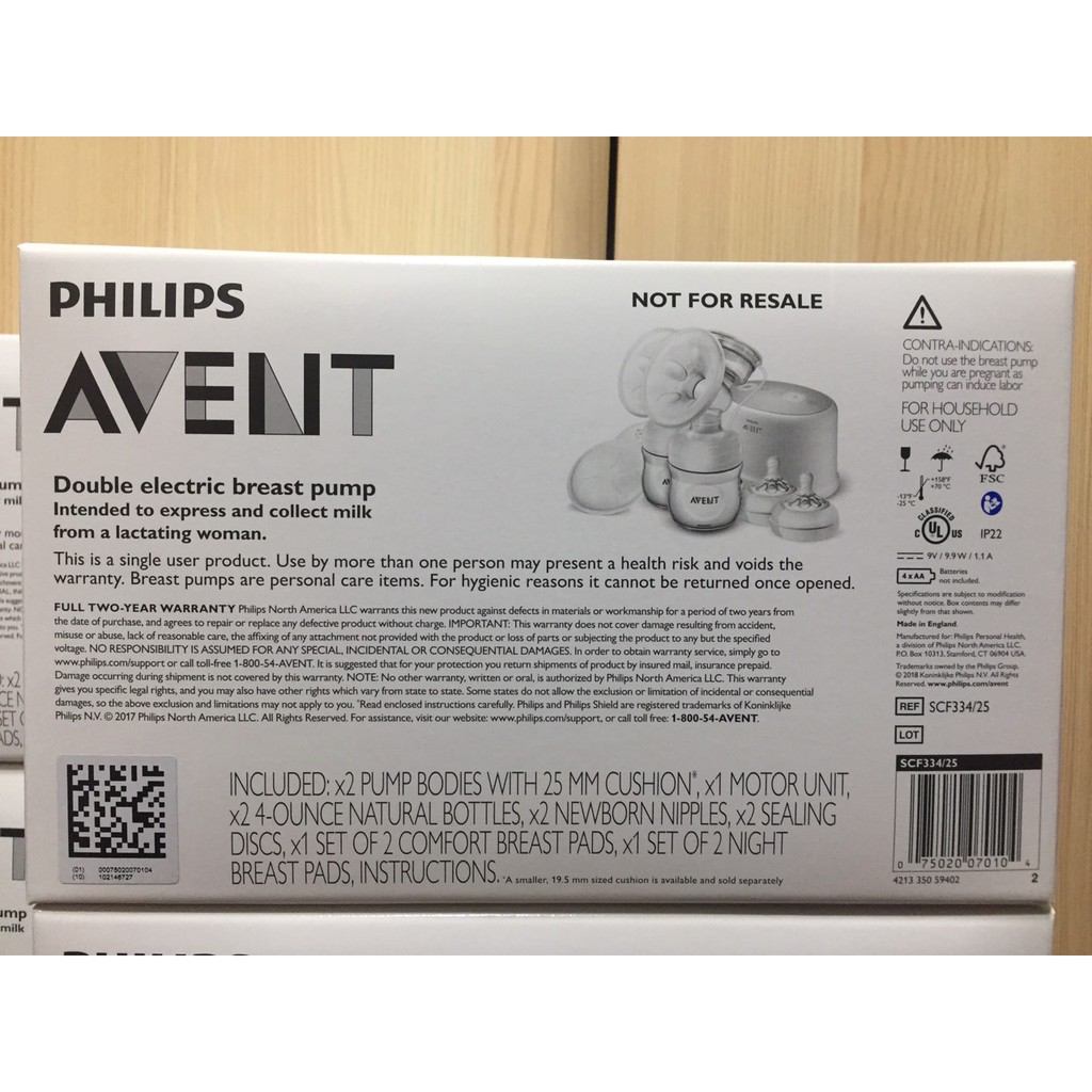 MÁY HÚT SỮA ĐIỆN ĐÔI PHILIPS AVENT-HÀNG ENGLAND