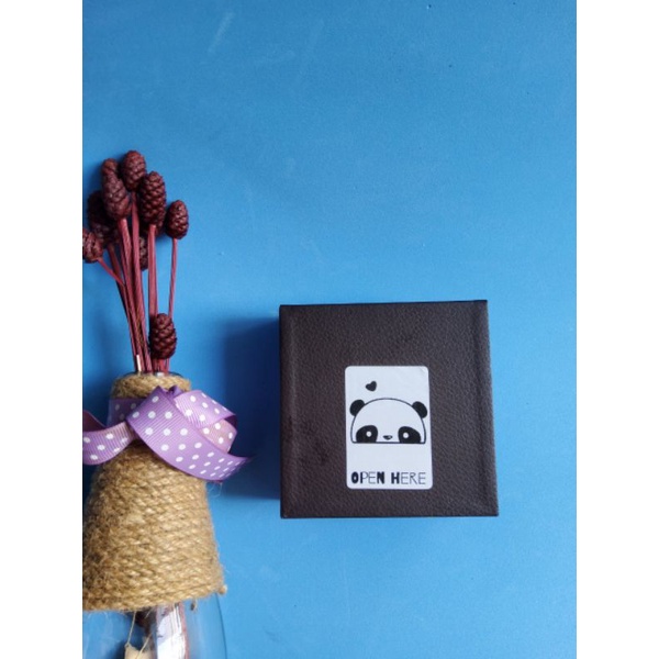 Combo 100 Tem decal dán niêm phong Open Here tích sẵn keo, kích thước 5cm x 3,5cm