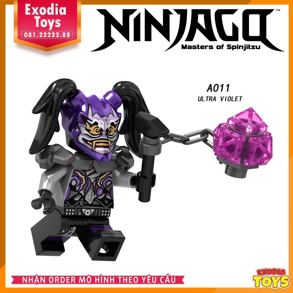 Xếp hình Minifigure Nhân vật Ninjago : Master Of Spinjitzu Season 8 - Đồ Chơi Lắp Ghép Sáng Tạo - LELE A009-A016