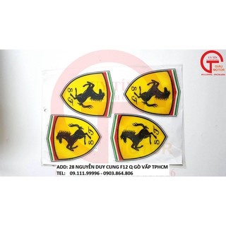 BỘ 4 LOGO ST DÁN XE MÁY , Ô TÔ BẰNG NHỰA DẺO CHỐNG NƯỚC