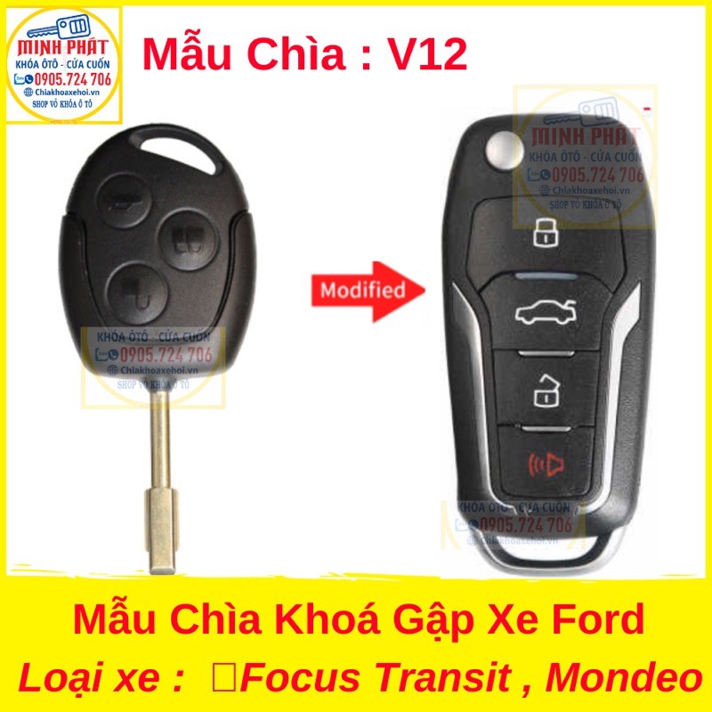 Chìa Khoá Độ Gập Ford Transit , Mondeo