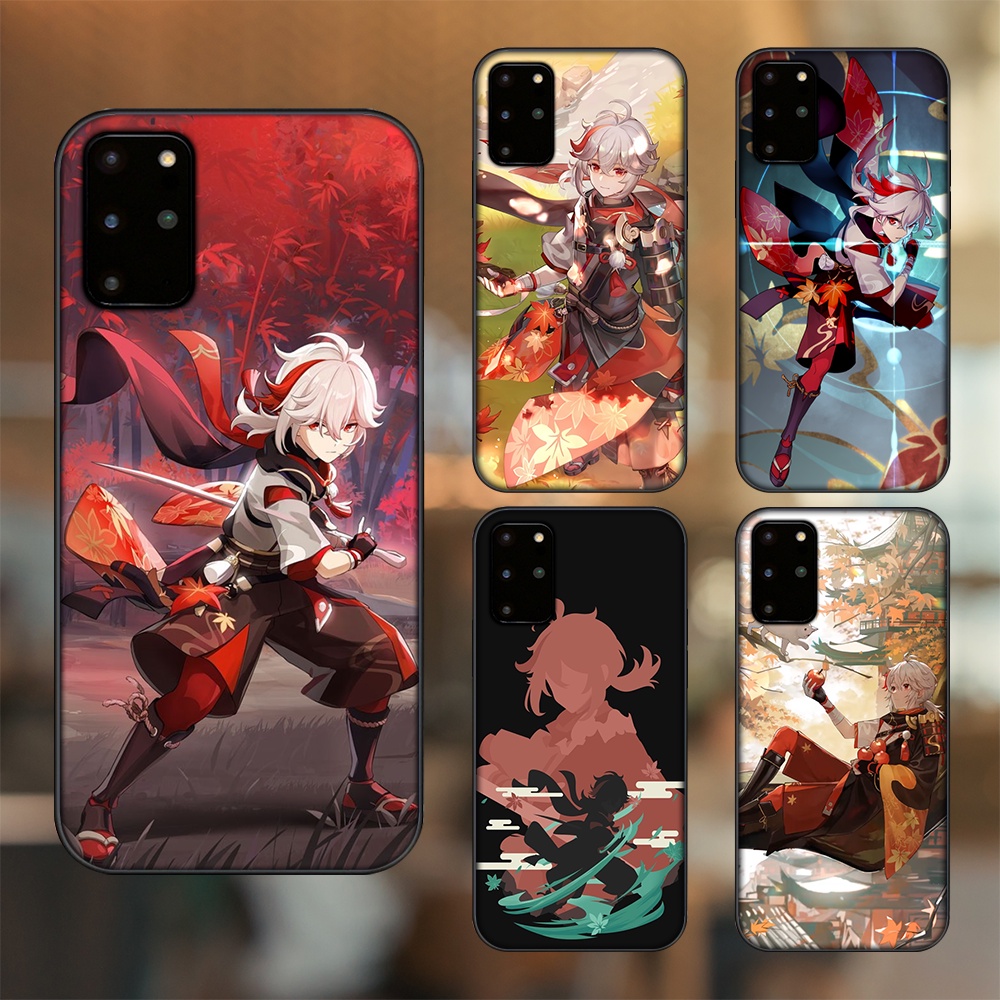 Ốp lưng Samsung S20 Plus viền đen in hình Kazuha Genshin Impact