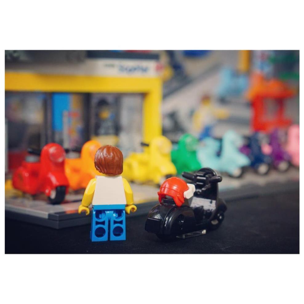 Bộ Lắp Ghép Lego Cho Bé 8 Tuổi - Đồ Chơi Xếp Hình Cửa Hàng Xe Scooter Oxford ST33325 gồm 530 Chi Tiết Nhựa ABS An Toàn