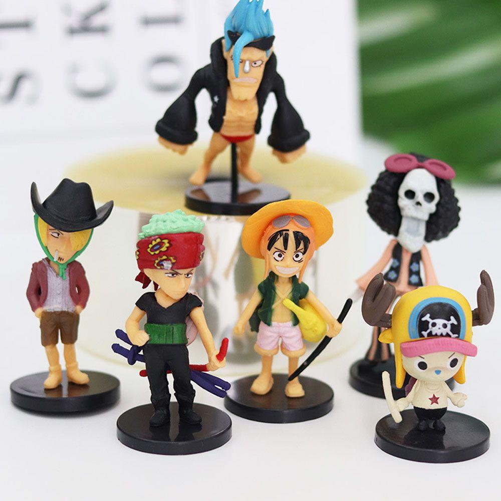 Bộ 6 Mô Hình Nhân Vật Luffy Đồ Chơi Cho Trẻ Em