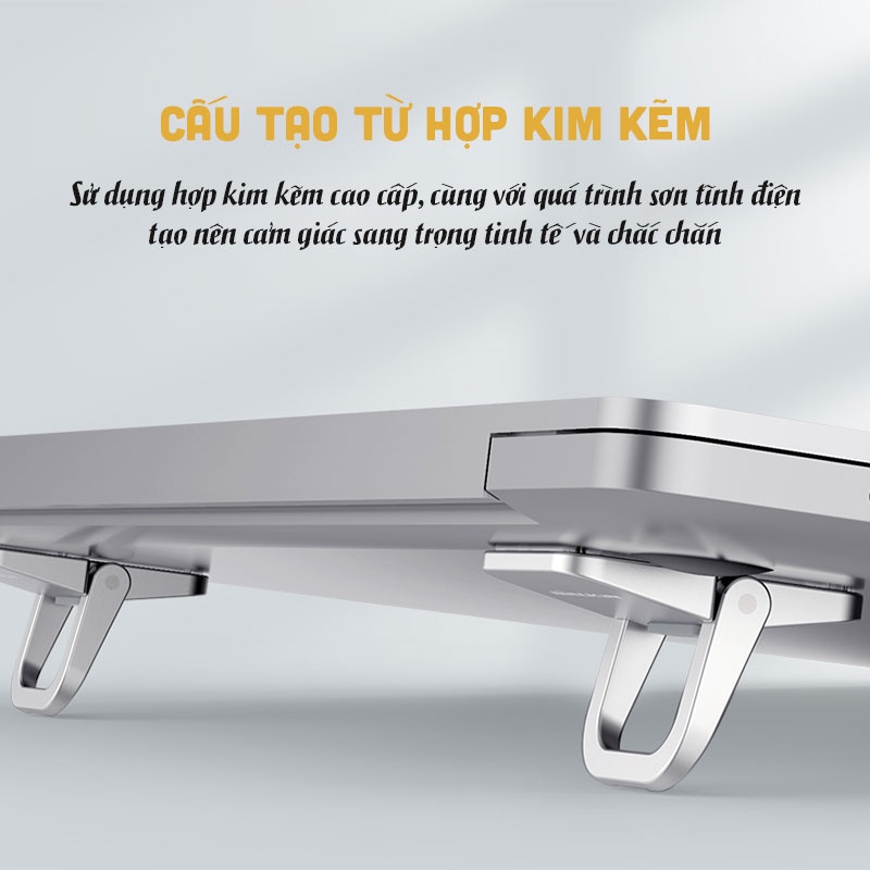 [Đế Tản Nhiệt Macbook] Giá Đỡ Laptop Nillkin, Đế Tản Nhiệt Bằng Hợp Kim Nhôm Cho Laptop Dưới 17inch Bảo Vệ Cột Sống Cổ