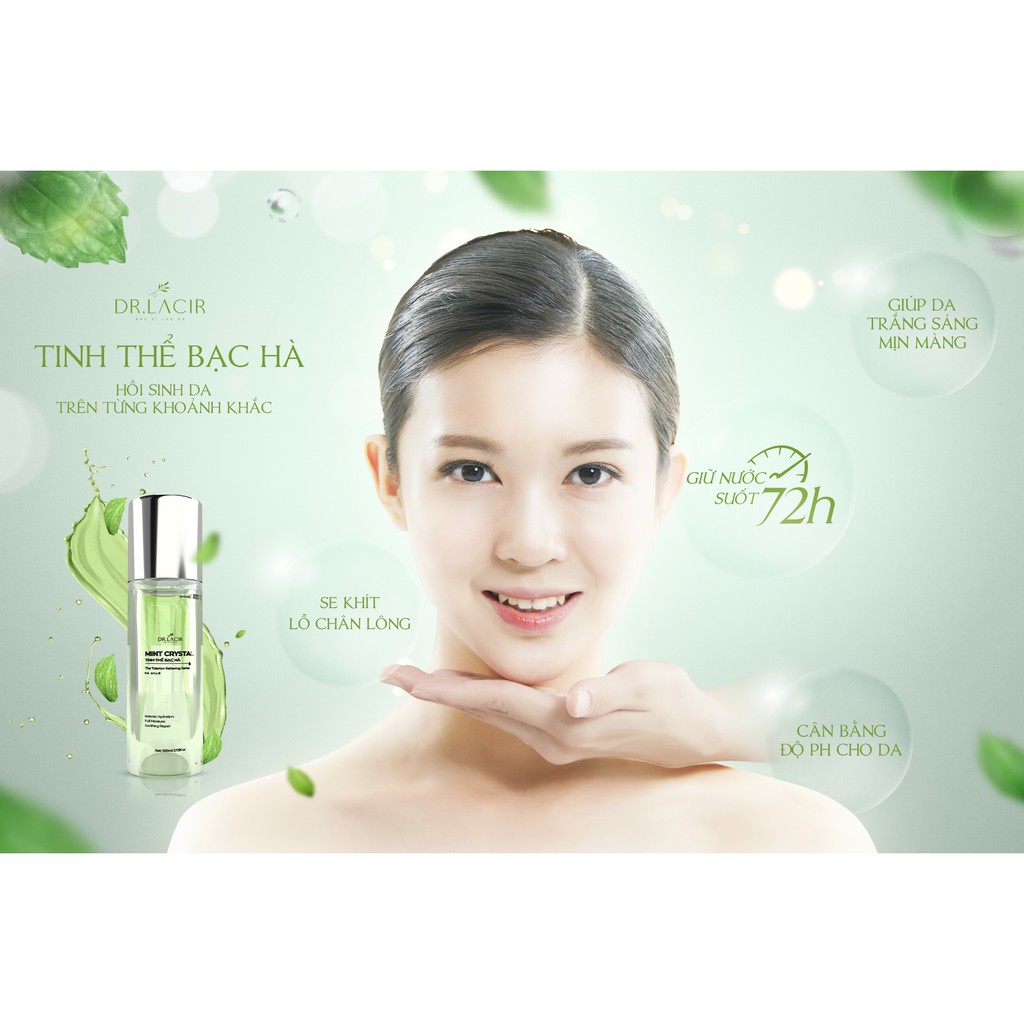 [Mini size] Toner Tinh Thể Bạc Hà Drlaicr -Chai 10ml-Giúp Co Nhỏ Lỗ Chân Lông Và Cân Bằng Độ Ẩm