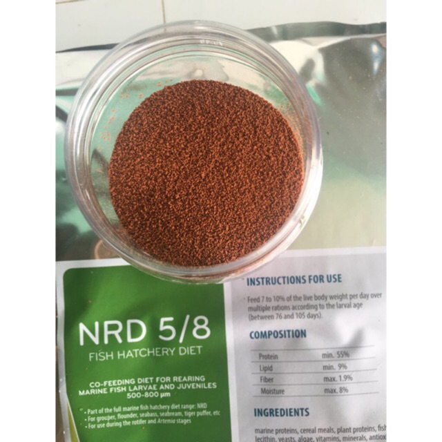 500g Cám thái Inve nrd 5/8 - Thức ăn cao cấp cho cá cảnh