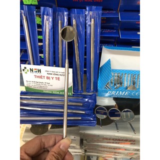 BỘ CÁN GƯƠNG VÀ MẶT GƯƠNG NHA KHOA SOI RĂNG MIỆNG CẦM TAY THÉP KHÔNG GỈ