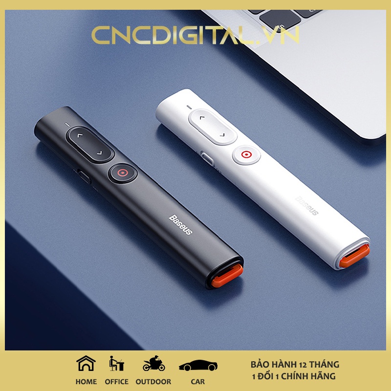 Bút Laser trình chiếu Baseus Orange Dot PPT Wireless Presenter Youth cho Laptop/ Macbook - Hàng chính hãng