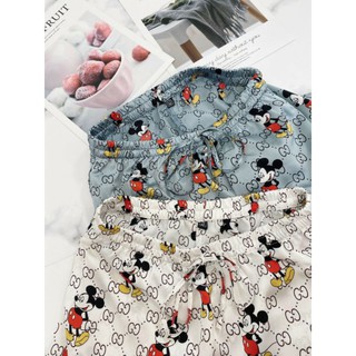 Bộ pyjama lụa Mickey vnxk