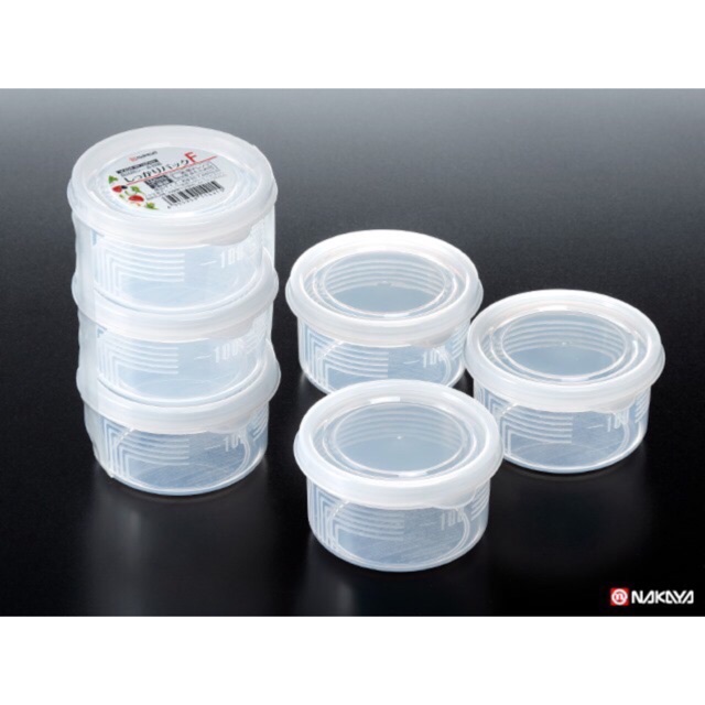 Set 3 hộp nhựa chia đồ ăn dặm, trữ đông nắp dẻo Nakaya - Nhật Bản
