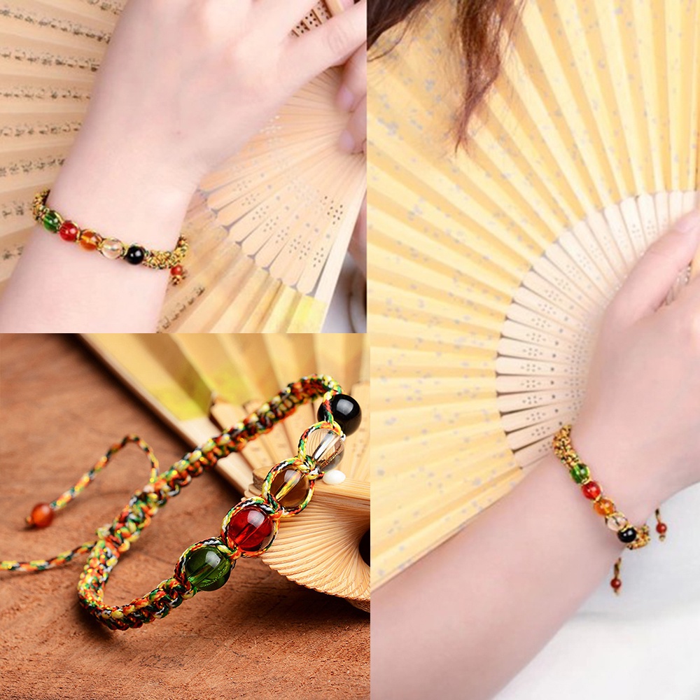 Vòng đeo tay chuỗi hạt phong cách retro thời trang cho nam và nữ