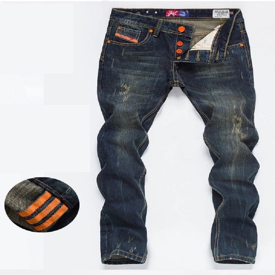 Quần Jeans nam co giãn ống suông năng động