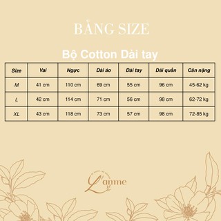 Đồ bộ bầu sau sinh (B01) thiết kế cho bé ti 100% cotton thoáng mát by LAMME