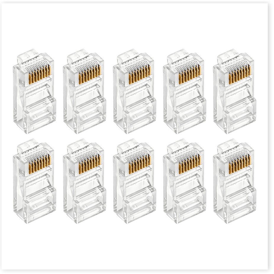 100 ĐẦU MẠNG RJ45 (VSP) MẠ VÀNG 1 HỘP 100C LOẠI TỐT MẪU MỚI BÁN CHẠY giá tốt vn